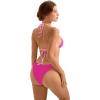 imageSUUKSESS Women Halter String Two Piece Bikini Sets Reversible Thong Swimsuit105 Pink Color Block