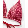 imageSUUKSESS Women Halter String Two Piece Bikini Sets Reversible Thong Swimsuit105 Red Plaid