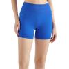 imageSUUKSESS Women Hidden Scrunch Butt Lifting Workout Biker Shorts with Pockets 4quot Seamless High Waisted Gym ShortsBlue