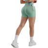 imageSUUKSESS Women Hidden Scrunch Butt Lifting Workout Biker Shorts with Pockets 4quot Seamless High Waisted Gym ShortsGreen