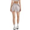 imageSUUKSESS Women Hidden Scrunch Butt Lifting Workout Biker Shorts with Pockets 4quot Seamless High Waisted Gym ShortsRuby