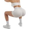 imageSUUKSESS Women Hidden Scrunch Butt Lifting Workout Biker Shorts with Pockets 4quot Seamless High Waisted Gym ShortsRuby