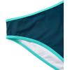 imageSUUKSESS Women High Waisted 2 Piece Bikini Set Cheeky High Cut Bandeau Swimsuit61 Green Blue