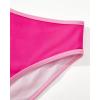 imageSUUKSESS Women High Waisted 2 Piece Bikini Set Cheeky High Cut Bandeau Swimsuit61 Hot Pink