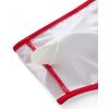 imageSUUKSESS Women High Waisted Bikini Sets Sexy Mesh High Neck Swimsuit 2 PieceRed