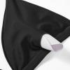 imageSUUKSESS Women High Waisted High Cut Bikini Set Sexy Triangle Two Piece Swimsuits1 Black