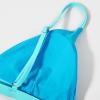 imageSUUKSESS Women High Waisted High Cut Bikini Set Sexy Triangle Two Piece Swimsuits1 Blue Color Block