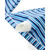 imageSUUKSESS Women High Waisted High Cut Bikini Set Sexy Triangle Two Piece Swimsuits1 Blue White Stripe