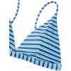imageSUUKSESS Women High Waisted High Cut Bikini Set Sexy Triangle Two Piece Swimsuits1 Blue White Stripe