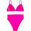imageSUUKSESS Women High Waisted High Cut Bikini Set Sexy Triangle Two Piece Swimsuits1 Hot Pink