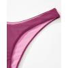 imageSUUKSESS Women High Waisted Thong Bikini Set Reversible String 2 Piece Swimsuit56 Purple Color Block