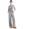 imageSUUKSESS Women Knit Long Sleeve Lounge Sets Ribbed Matching Comfy Two Piece SetsGrey