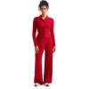 imageSUUKSESS Women Knit Long Sleeve Lounge Sets Ribbed Matching Comfy Two Piece SetsRed