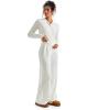 imageSUUKSESS Women Knit Long Sleeve Lounge Sets Ribbed Matching Comfy Two Piece SetsWhite