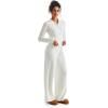 imageSUUKSESS Women Knit Long Sleeve Lounge Sets Ribbed Matching Comfy Two Piece SetsWhite