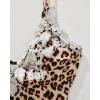 imageSUUKSESS Women Lace One Piece Swimsuit Tummy Control V Neck Bathing Suit87 Leopard