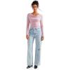 imageSUUKSESS Women Long Sleeve Off Shoulder Tops Trendy Cowl Neck Going Out Shirt for FallPink
