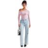 imageSUUKSESS Women Long Sleeve Off Shoulder Tops Trendy Cowl Neck Going Out Shirt for FallPink