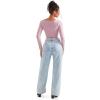 imageSUUKSESS Women Long Sleeve Off Shoulder Tops Trendy Cowl Neck Going Out Shirt for FallPink