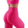imageSUUKSESS Women No Front Seam Buttery Soft Leggings Ruched High Waist Yoga Pants54 Recycled Hot Pink