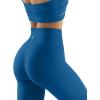 imageSUUKSESS Women No Front Seam Buttery Soft Leggings Ruched High Waist Yoga Pants54 Recycled Royal Blue