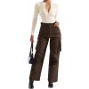 imageSUUKSESS Women Ribbed Seamless Bodysuit Sexy Zip up Front Long Sleeve Bodysuits Top02 Beige