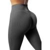 imageSUUKSESS Women Ribbed Seamless Flare Leggings Bootcut High Waist Yoga Pants1 Black