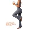 imageSUUKSESS Women Ribbed Seamless Flare Leggings Bootcut High Waist Yoga Pants1 Grey