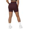 imageSUUKSESS Women Ribbed Seamless Leggings High Waisted Workout Gym Yoga Pants17 Shorts Black Cherry