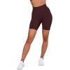 imageSUUKSESS Women Ribbed Seamless Leggings High Waisted Workout Gym Yoga Pants17 Shorts Black Cherry