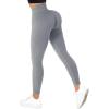 imageSUUKSESS Women Ribbed Seamless Leggings High Waisted Workout Gym Yoga Pants18 Acid Wash Grey