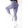 imageSUUKSESS Women Ribbed Seamless Leggings High Waisted Workout Gym Yoga Pants18 Light Purple
