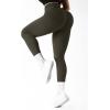 imageSUUKSESS Women Ribbed Seamless Leggings High Waisted Workout Gym Yoga Pants18 Olive Green