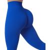 imageSUUKSESS Women Ribbed Seamless Leggings High Waisted Workout Gym Yoga Pants18 Royal Blue