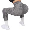 imageSUUKSESS Women Ribbed Seamless Leggings High Waisted Workout Gym Yoga Pants52 Pockets Tie Dye Black