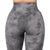 imageSUUKSESS Women Ribbed Seamless Leggings High Waisted Workout Gym Yoga Pants52 Pockets Tie Dye Black