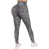 imageSUUKSESS Women Ribbed Seamless Leggings High Waisted Workout Gym Yoga Pants52 Pockets Tie Dye Black