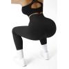 imageSUUKSESS Women Ribbed Seamless Leggings High Waisted Workout Gym Yoga PantsBlack