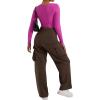 imageSUUKSESS Women Ribbed Seamless Long Sleeve Bodysuit Square Scoop Notch Neck BodysuitNotch Hot Pink