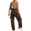 imageSUUKSESS Women Ribbed Seamless Long Sleeve Bodysuit Square Scoop Notch Neck BodysuitNotch Khaki