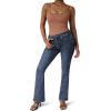 imageSUUKSESS Women Ribbed Sexy Bodysuit Sleeveless Square Neck Padded Tank Top1 Khaki