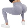 imageSUUKSESS Women Scrunch Butt Lifting Seamless Leggings Booty High Waisted Workout Yoga Pants1 Acid Wash Grey Blue
