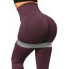 imageSUUKSESS Women Scrunch Butt Lifting Seamless Leggings Booty High Waisted Workout Yoga Pants1 Black Cherry