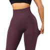 imageSUUKSESS Women Scrunch Butt Lifting Seamless Leggings Booty High Waisted Workout Yoga Pants1 Black Cherry