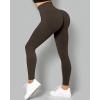 imageSUUKSESS Women Scrunch Butt Lifting Seamless Leggings Booty High Waisted Workout Yoga Pants1 Brown Chestnut