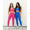 imageSUUKSESS Women Scrunch Butt Lifting Seamless Leggings Booty High Waisted Workout Yoga Pants1 Royal Blue