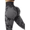 imageSUUKSESS Women Scrunch Butt Lifting Seamless Leggings Booty High Waisted Workout Yoga Pants1 Upgrade Black Tie Dye