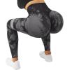imageSUUKSESS Women Scrunch Butt Lifting Seamless Leggings Booty High Waisted Workout Yoga Pants1 Upgrade Black Tie Dye