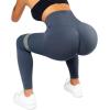 imageSUUKSESS Women Scrunch Butt Lifting Seamless Leggings Booty High Waisted Workout Yoga Pants1 Upgrade Blue