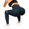 imageSUUKSESS Women Scrunch Butt Lifting Seamless Leggings Booty High Waisted Workout Yoga Pants1 Upgrade Deep Green